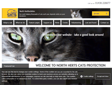 Tablet Screenshot of northherts.cats.org.uk