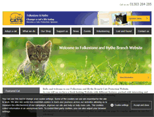 Tablet Screenshot of folkestonehythe.cats.org.uk
