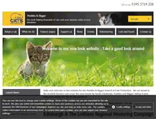 Tablet Screenshot of peebles.cats.org.uk