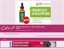 Tablet Screenshot of forum.cats.sk