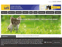 Tablet Screenshot of farnham.cats.org.uk