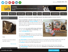 Tablet Screenshot of cambridge.cats.org.uk