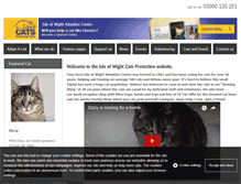 Tablet Screenshot of isleofwight.cats.org.uk