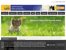 Tablet Screenshot of gateshead.cats.org.uk